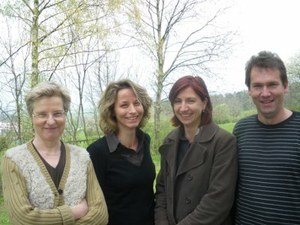 Veronika Marxer, Regula Argast, Nicole Schwalbach, Klaus Biedermann (von links)